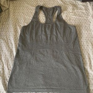Lululemon Swiftly tank top. Size 10. Gray.